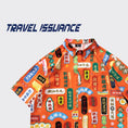 Gallery viewerに画像を読み込む, 【TRAVEL ISSUANCEシリーズ】★チャイナ風トップス★ 半袖 シャツ 文字柄 男女兼用 メンズ M L XL 2XL レディース 夏服 オレンジ
