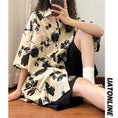 Load image into Gallery viewer, [UATONLINE Series] ★Shirt★ Tops, short sleeves, unisex, men's, openwork, floral pattern, summer clothing, loose fit
