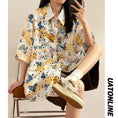 Load image into Gallery viewer, [UATONLINE Series] ★Shirt★ Tops, short sleeves, unisex, men's, openwork, floral pattern, summer clothing, loose fit
