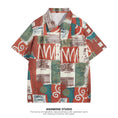 Load image into Gallery viewer, [ANAMONE STUDIO Series] ★Shirt★ Tops Short Sleeve Shirt SML Women's Summer Clothes Retro Red
