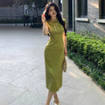 Load image into Gallery viewer, [XJJ Series] ★Chinese Dress★ Chinese-style dress, sexy, slimming, for women, improves your personality, green
