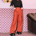 Load image into Gallery viewer, [Kokaisha Series] ★China style pants★ Chiffon gaucho pants Spring/Summer Loose Black Black SML XL
