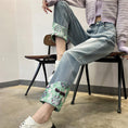 Load image into Gallery viewer, [HANMOYAN Series] ★Denim pants★ Pants Bottoms Butterfly Unique Women's Cute Easy to match
