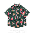 Load image into Gallery viewer, Very popular item [BEAT BOY series]★China style shirt★ Letter pattern Kanji short sleeve shirt Floral pattern shirt Print tops Unisex Men's ML XL 2XL
