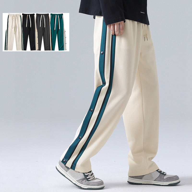 [Satoru Series]★Casual Pants★ 4color Pants Bottoms Unisex Men's Large Size Vertical Stripes Striped Pattern