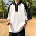 Load image into Gallery viewer, [BIGEMAN Series] ★China style tops★ 2color shirt, bamboo pattern, bamboo, short sleeves, unisex, men's, large size, black white
