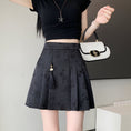 Load image into Gallery viewer, [SANMUZI Series]★China style skirt★Bottoms Mini length skirt Cute easy to match pleated skirt
