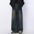 Load image into Gallery viewer, [BIGEMAN Series] ★Denim pants★ 2 colors Bottoms Unisex Men's Casual Simple Easy to match
