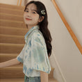 Load image into Gallery viewer, [MOYU Series] ★Shirt★ Tops, short sleeves, thin, printed, women's, unique, cute, SML, floral pattern, easy to match, summer clothes
