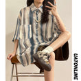 Load image into Gallery viewer, [UATONLINE Series] ★Shirt★ Tops, short sleeves, unisex, men's, openwork, floral pattern, summer clothing, loose fit
