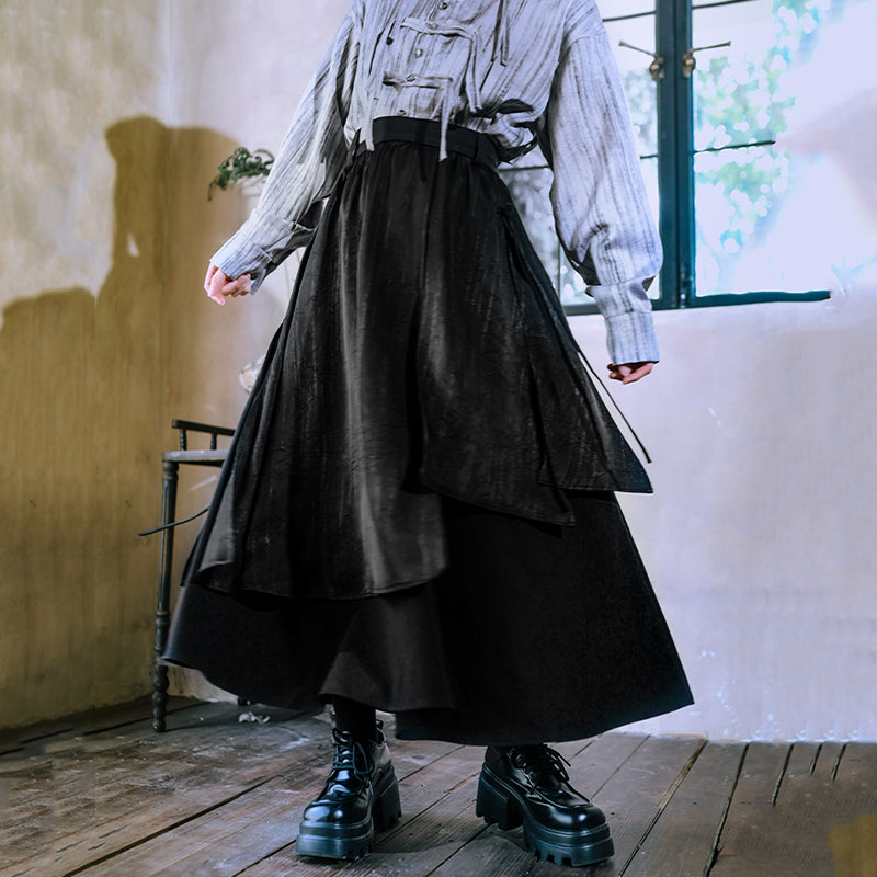 [Kokaisha---Butterfly Gin Series] Chinese-style trousers, bottoms, gaucho pants, original, slimming, switching, floral pattern