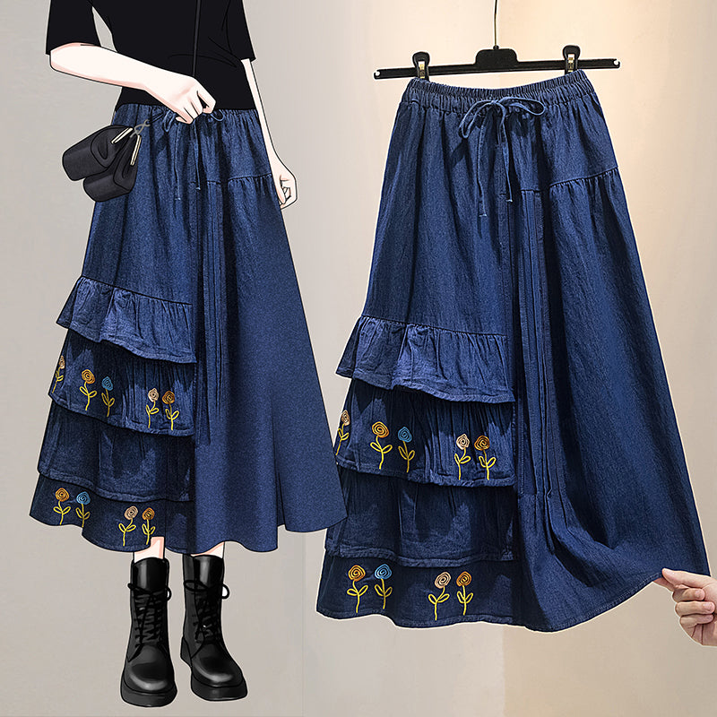 [HANMOYAN Series] ★Denim pants★ Pants Bottoms Butterfly Unique Women's Cute Easy to match