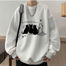 [XINGER Series] ★Tops★ 4color Sweatshirt Unisex Men's Cat Cat Cartoon Cute