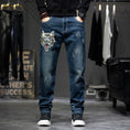 Load image into Gallery viewer, [BIGEMAN Series] ★Denim pants★ 2 colors Bottoms Unisex Men's Casual Simple Easy to match
