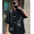 Load image into Gallery viewer, [KADISHOU series] ★Chinese style shirt★ 2 colors Tops Short sleeve shirt Unisex Men's Large size Black Beige
