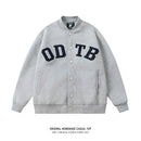 [TIRED STUDIO Series] ★Stadium Jacket★ 2color Outer Jacket Unisex Men's Large Size Gray Navy