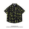 Load image into Gallery viewer, Very popular item [BEAT BOY series]★China style shirt★ Letter pattern Kanji short sleeve shirt Floral pattern shirt Print tops Unisex Men's ML XL 2XL
