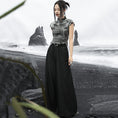 Load image into Gallery viewer, [Big Blue Dragon Series]★China style trousers★Bottoms Gaucho pants Loose Casual Black Black
