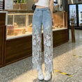 Load image into Gallery viewer, [HANMOYAN Series] ★Denim pants★ Pants Bottoms Butterfly Unique Women's Cute Easy to match
