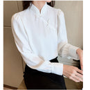 [SSCS Series]★China style tops★ Shirt 3color Chinese style shirt long sleeve black white red