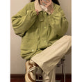 Load image into Gallery viewer, [SENSU Series]★Jacket★ 3color outerwear unisex men's corduroy green beige coffee color
