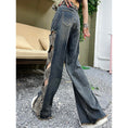 Load image into Gallery viewer, [HANMOYAN Series] ★Denim pants★ Pants Bottoms Butterfly Unique Women's Cute Easy to match
