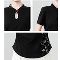 Load image into Gallery viewer, [WEIWU series] ★Chinese style tops★ 2 colors Short sleeve T-shirts for women Easy to match Slimming Cute
