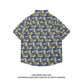 Load image into Gallery viewer, Very popular item [BEAT BOY series]★China style shirt★ Letter pattern Kanji short sleeve shirt Floral pattern shirt Print tops Unisex Men's ML XL 2XL
