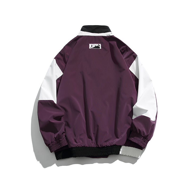 [MMstudios series] ★Outerwear★ Jacket Unisex Men's Women's Color scheme Purple Purple Casual