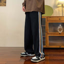 [YANDAN Series]★Casual Pants★ 3color Pants Bottoms Vertical Stripes Striped Pattern Unisex Men's Large Size Black Green