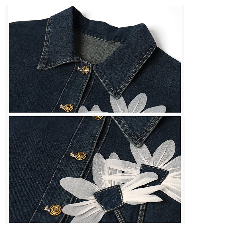 [YOYO CLUB Series] ★Denim jacket★ Outer jacket denim jeans Easy to match with design Stylish