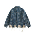 Load image into Gallery viewer, ✿New item! [UATONLINE Series]★Jacket★ Denim jacket Butterfly pattern outerwear Unisex Men's Stylish Blue Blue
