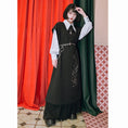 Load image into Gallery viewer, ✿New item! [Old Monster---Tatsuryu Series] ★Chinese style dress★ Sleeveless Hanfu dress Black Black
