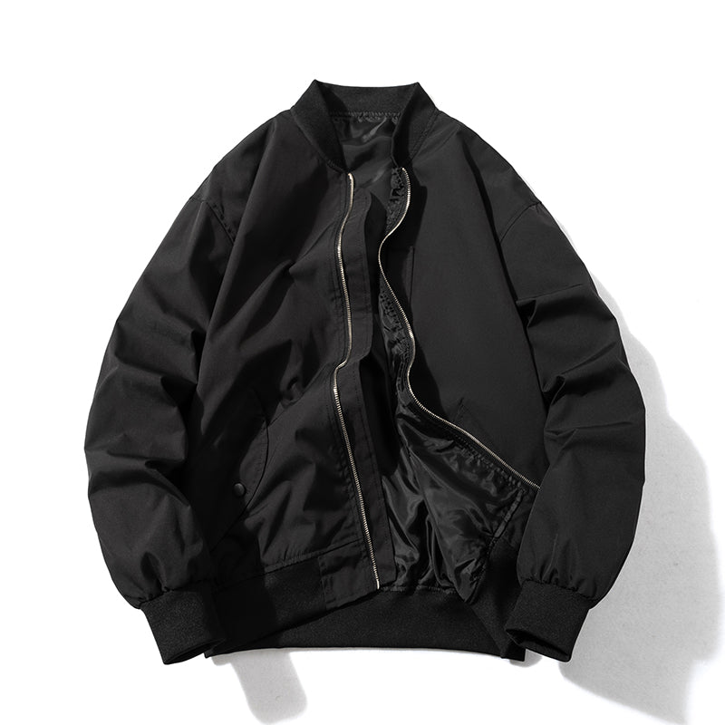 [YZHT Series]★China style outerwear★ Jacket Unisex Men's Black Black Switching Casual