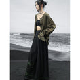 Load image into Gallery viewer, [Big Blue Dragon Series]★China style trousers★Bottoms Gaucho pants Loose Casual Black Black
