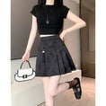 Load image into Gallery viewer, [SANMUZI Series]★China style skirt★Bottoms Mini length skirt Cute easy to match pleated skirt
