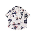 Load image into Gallery viewer, Very popular item [BEAT BOY series]★China style shirt★ Letter pattern Kanji short sleeve shirt Floral pattern shirt Print tops Unisex Men's ML XL 2XL
