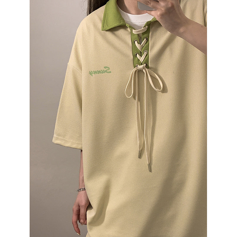 [SENSU Series] ★POLO shirt★ 3 colors Tops Short sleeves Color scheme Unisex Men's Casual Easy to match