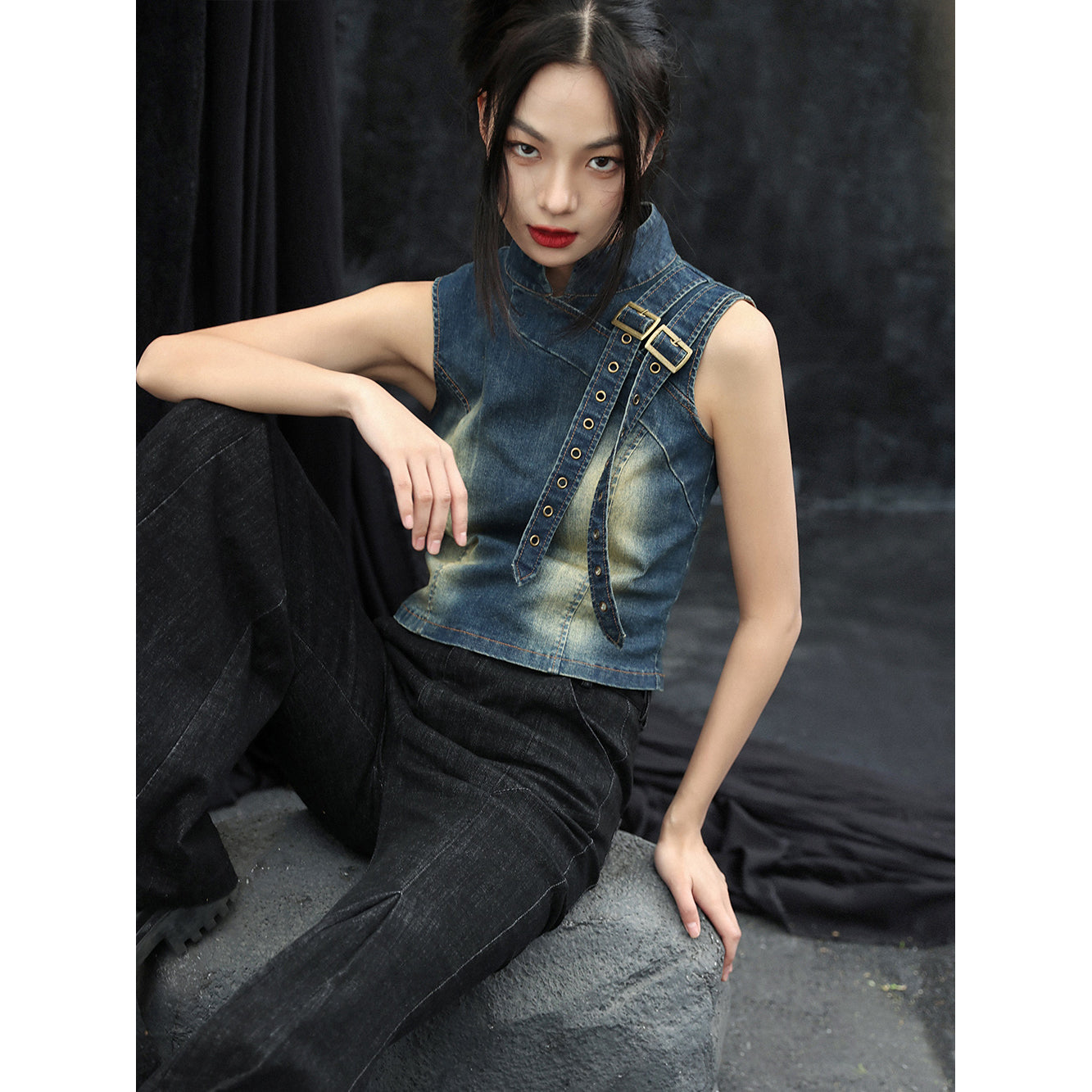 [Daiseiryuu 4 Series] ★Chinese-style tops★ Outerwear, shirts, long-sleeved shirts, sun protection, Chinese clothing, gray