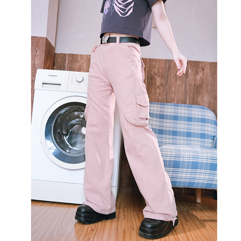 [Kokaisha Series] ★China style pants★ Chiffon gaucho pants Spring/Summer Loose Black Black SML XL