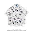 Load image into Gallery viewer, Very popular item [BEAT BOY series]★China style shirt★ Letter pattern Kanji short sleeve shirt Floral pattern shirt Print tops Unisex Men's ML XL 2XL
