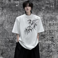 Gallery viewerに画像を読み込む, 【ZHUIYIシリーズ】★チャイナ風トップス★ 2color Tシャツ 半袖 竹 竹柄 メンズ カジュアル 合わせやすい
