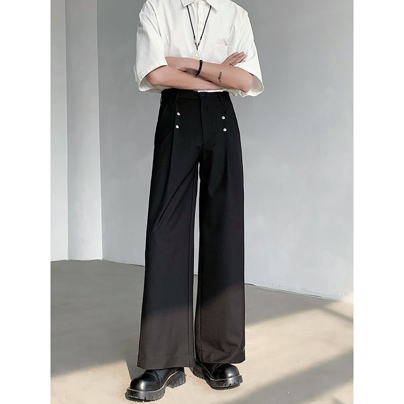 [LPZ Series]★China Style Pants★Casual Pants Trousers Bottoms Bamboo Unisex Men's Black Black