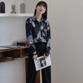 Load image into Gallery viewer, [YOUZI Series] ★Shirt★ Tops Long Sleeve Shirt Floral Shirt Women's Chiffon Print Retro
