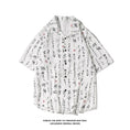 Load image into Gallery viewer, [BIGEMAN Series] ★China style tops★ 2color shirt, bamboo pattern, bamboo, short sleeves, unisex, men's, large size, black white
