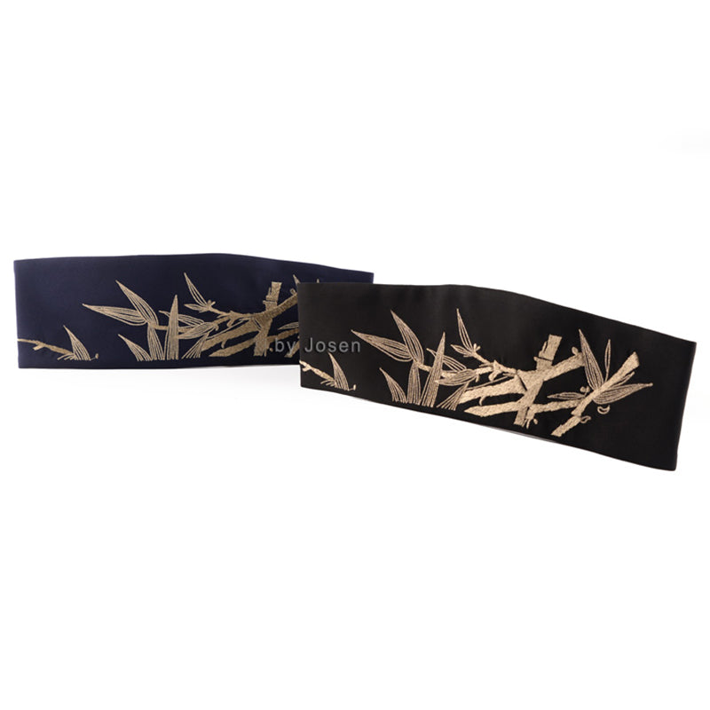 [JOSENBELT Series] ★China style belt★ 2color obi embroidery bamboo bamboo embroidery accessories easy to match black navy