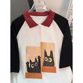 Load image into Gallery viewer, [DOL Series] ★POLO Shirt★ Tops Short Sleeve Ladies Color Scheme Cat Cat Cute Print Casual
