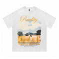 Gallery viewerに画像を読み込む, 【TRAVEL ISSUANCEシリーズ】★Tシャツ★ 2color 半袖 コットン 油絵風 男女兼用 メンズ コットン 可愛い
