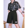 Load image into Gallery viewer, [Big Blue Dragon Series]★China style trousers★Bottoms Gaucho pants Loose Casual Black Black
