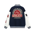 Load image into Gallery viewer, [Satoru Series]★Jacket★ Stadium jacket outerwear, unisex, men's, navy, stylish, easy to match
